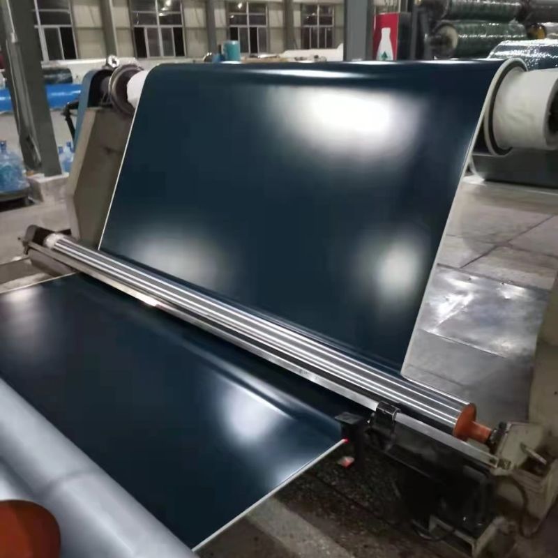 High strength Smooth surface Petrol Green PVC Conveyor Belt for stone and Ceramics industry