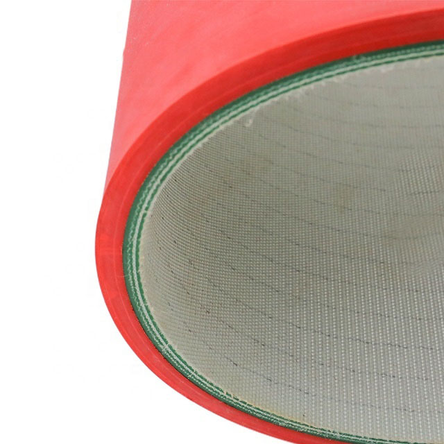 Red rubber coated pvc conveyor belt Brick Belt used in ceramic industry