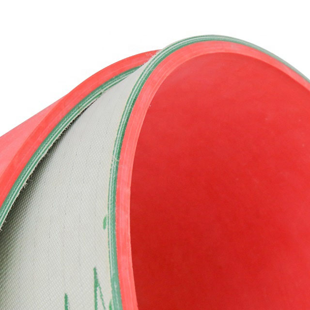Red rubber coated pvc conveyor belt Brick Belt used in ceramic industry