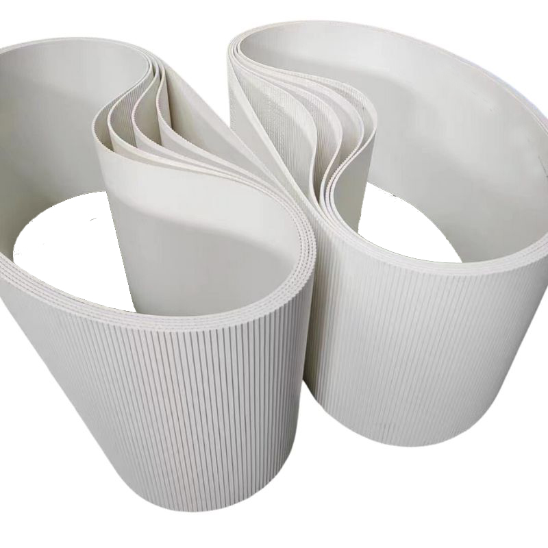 Horizontal stripes pvc conveyor belt for Meat processing plant