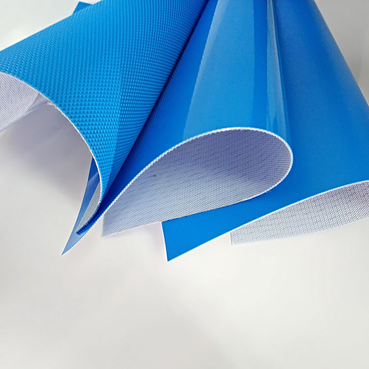 Glossy Blue PVC Conveyor Belt